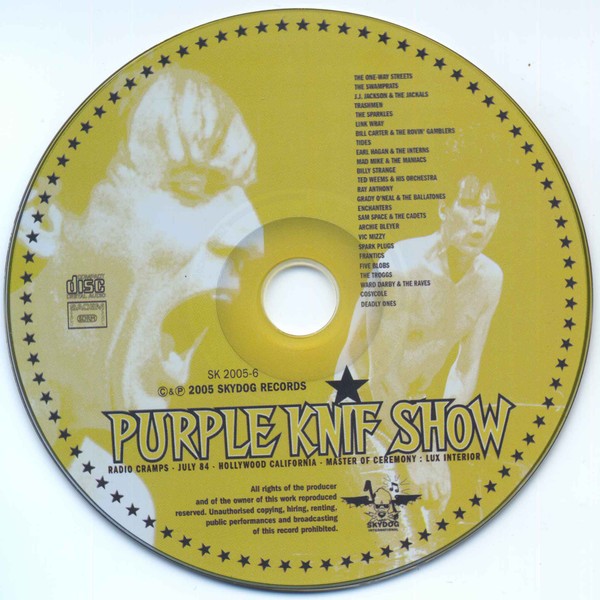PURPLE KNIF SHOW - RADIO CRAMPS - HOLLYWOOD CALIFIFORNIA 84 - Imagen 2