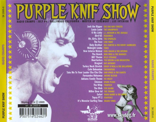 PURPLE KNIF SHOW - RADIO CRAMPS - HOLLYWOOD CALIFIFORNIA 84 - Imagen 3