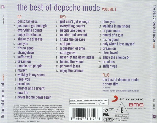 DEPECHE MODE - THE BEST OF DEPECHE MODE - VOL 1 - Imagen 4