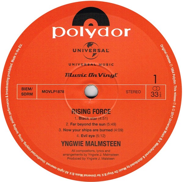 YNGWIE MALMSTEENS - RISING FORCE - Imagen 3