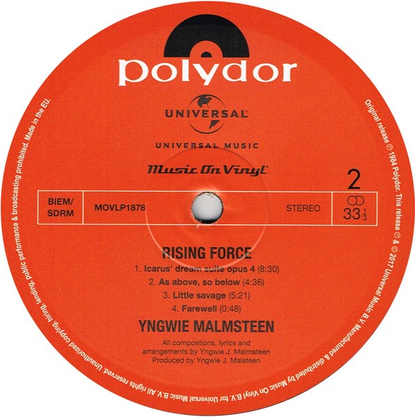 YNGWIE MALMSTEENS - RISING FORCE - Imagen 4