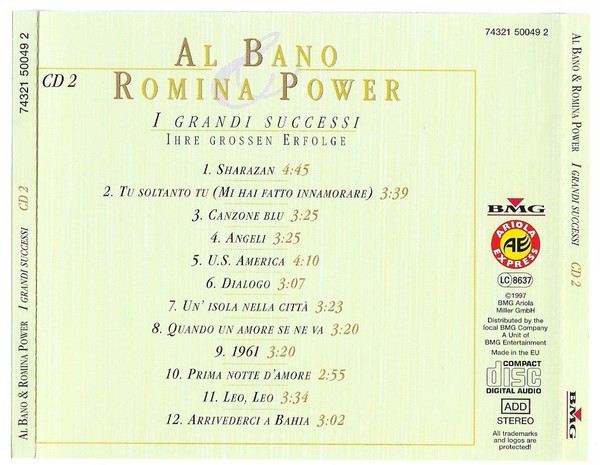 AL BANO Y ROMINA POWER - I GRANDI SUCCESSI / IHRE GROSSEN ERFOLGE - Imagen 4