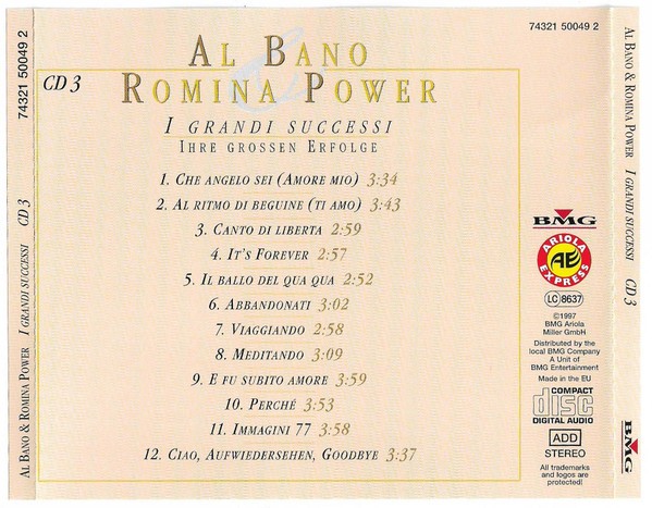 AL BANO Y ROMINA POWER - I GRANDI SUCCESSI / IHRE GROSSEN ERFOLGE - Imagen 6