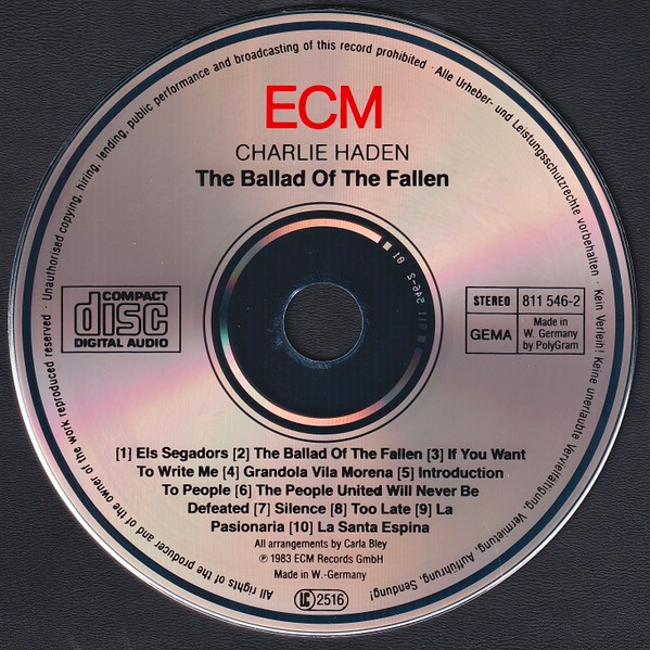 CHARLIE HADEN - THE BALLAD OF THE FALLEN - Imagen 4