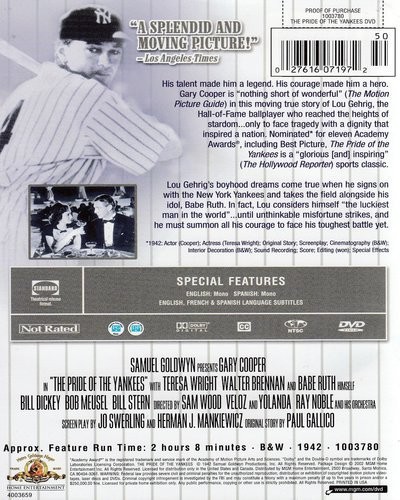 THE PRIDE OF THE YANKEES - Imagen 2