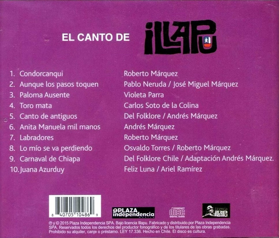 ILLAPU - EL CANTO DE ILLAPU - Imagen 2