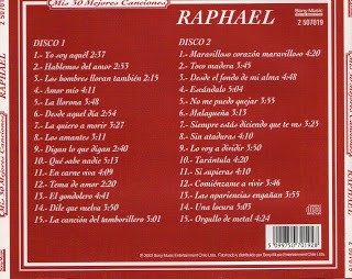 RAPHAEL - 30 MEJORES CANCIONES - Imagen 2