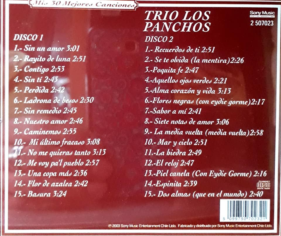 LOS PANCHOS - 30 MEJORES CANCIONES - Imagen 2