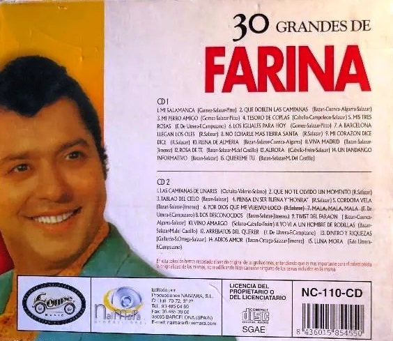 RAFAEL FARINA - 30 GRANDES DE FARINA - Imagen 3