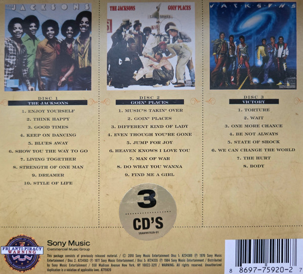 THE JACKSONS - TRIPLE FEATURE - THE JACKSONS / GOIN PLACES / VICTORY - Imagen 2