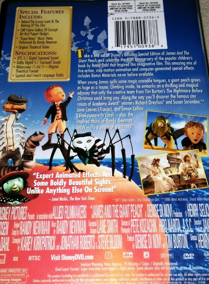 JAMES AND THE GIANT PEACH - Imagen 2