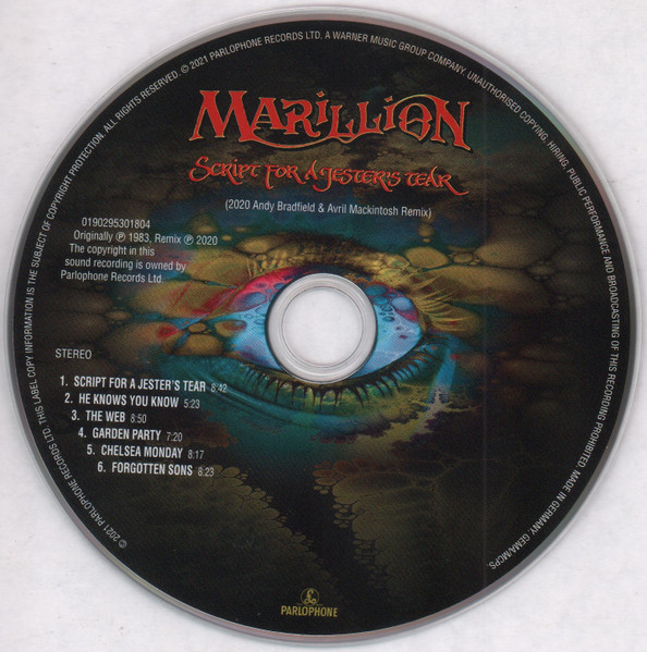 MARILLION - SCRIPT FOR A JESTERS TEAR - Imagen 2