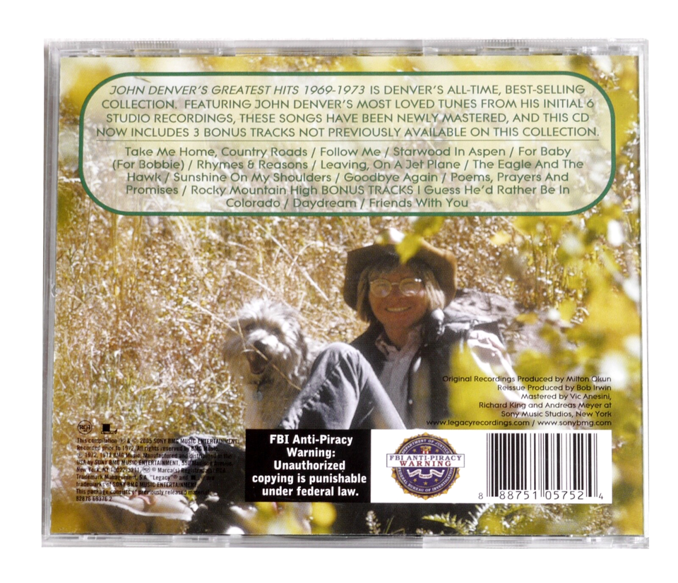 JOHN DENVER - JOHN DENVERS GREATEST HITS - Imagen 2